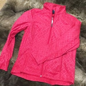 NWT raspberry Land's End lightweight fleece jacket